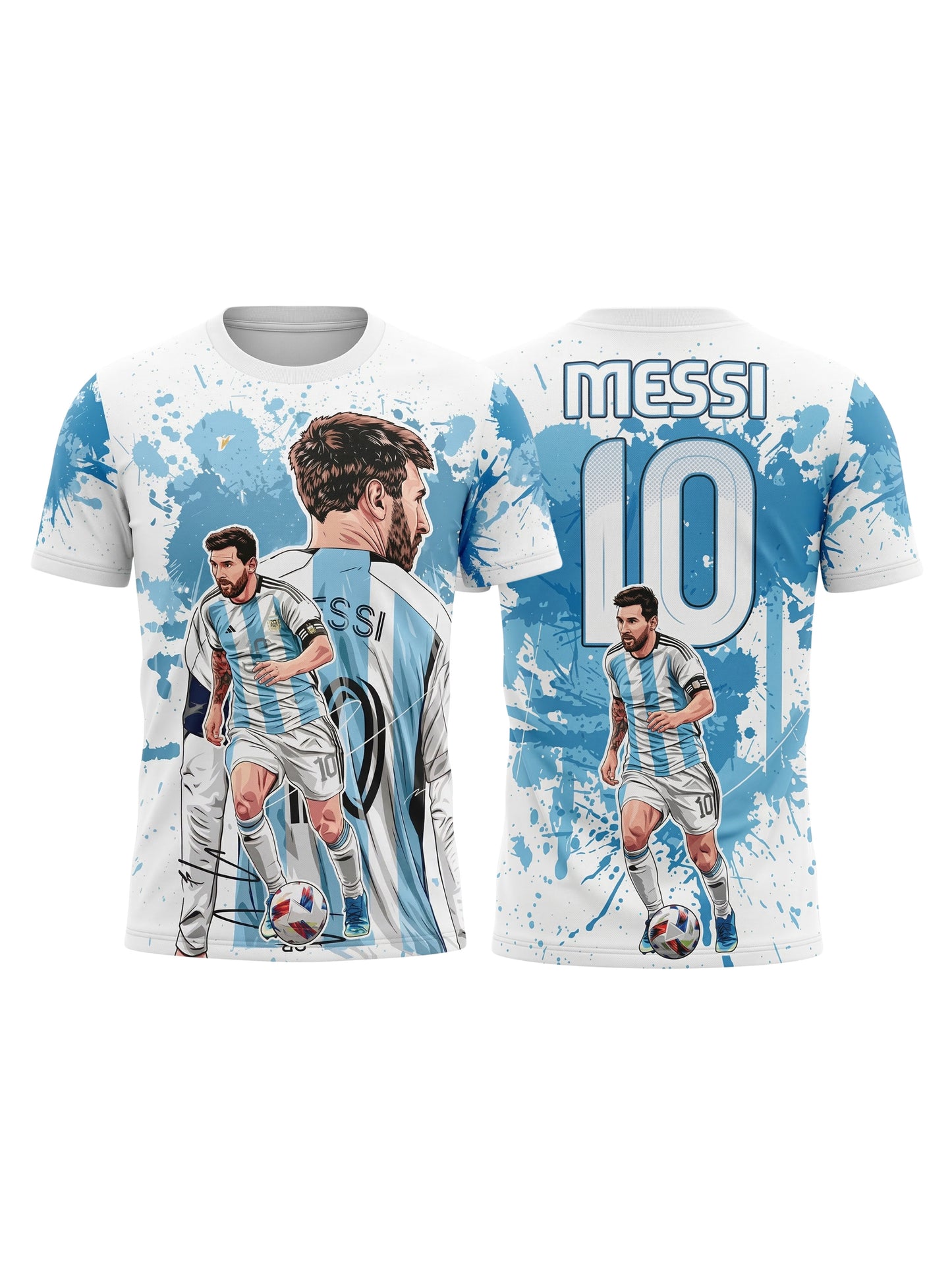 Lionel Messi Legend Number 10 Printed Sports T-Shirt For Men & Boys