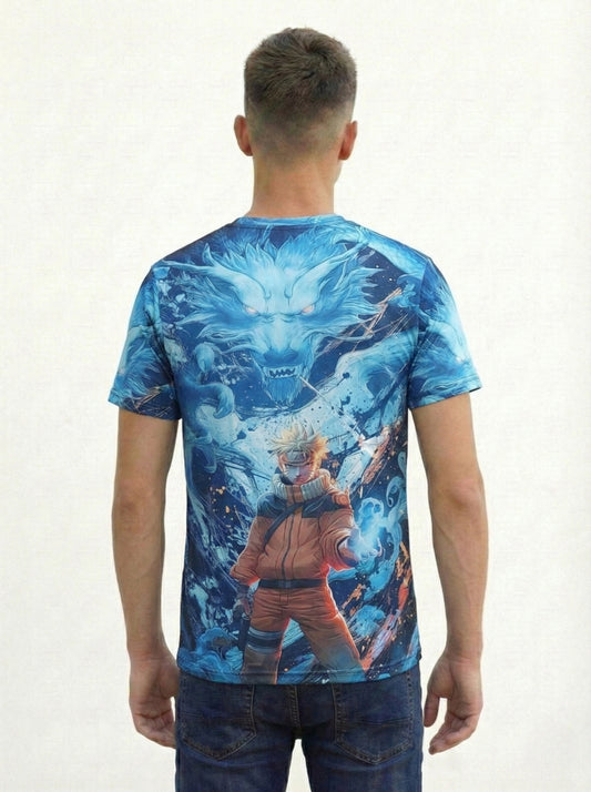 Anime Graphic Printed Japanese Character Naruto T-Shirt For Men's/Boy's