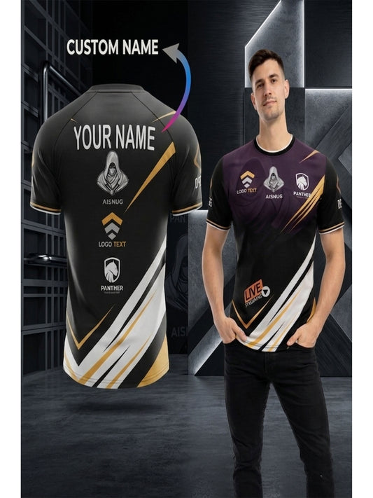 Customized Name or Player ID Jersey Free Fire Gaming T-Shirt for Men & Boys