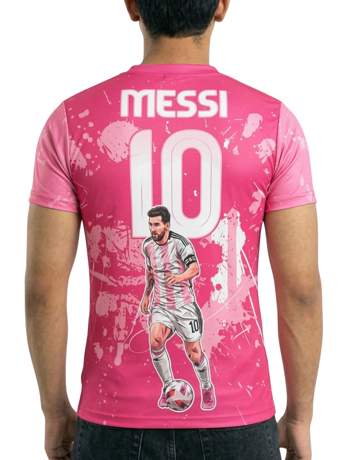 Vendsy Messi Art T-Shirt – Multicolour Football Graphic Tee Men