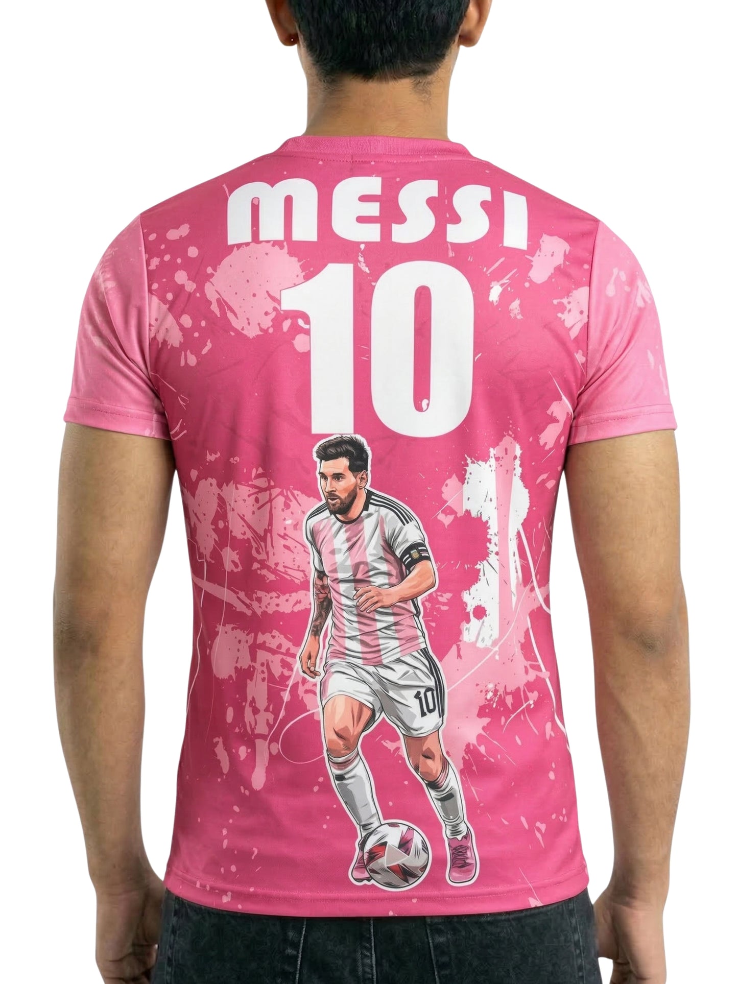 Vendsy Messi Tribute T-Shirt with Custom Name & Number – Multicolour Tee
