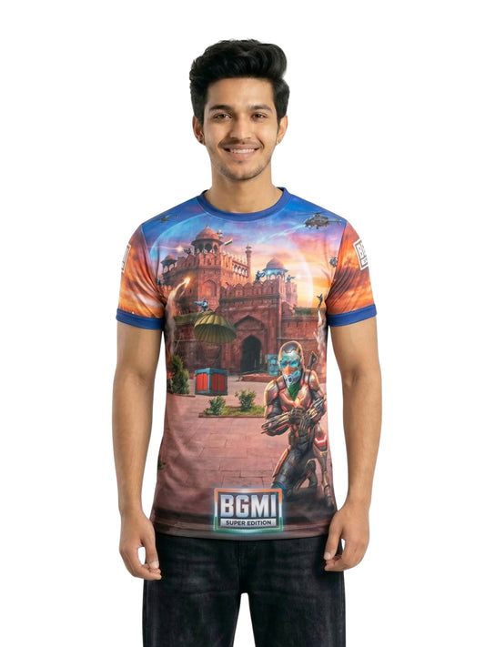 Vendsy BGMI Graphic T-Shirt – Multicolour Polyester Tee for Men