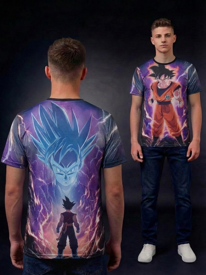Japanese Anime Dragon Action Goku Character T-Shirt For Men's/Boy's