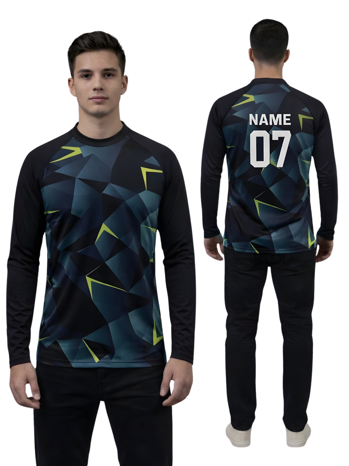 Sports Jersey Wear Customized Name & Number Personalized T-Shirt for Men/Boys