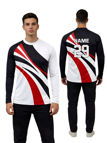 Sports Jersey Wear Customized Name & Number Personalized T-Shirt for Men/Boys