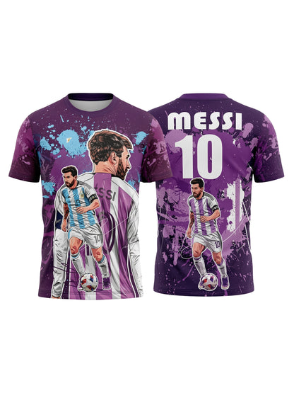 Customized Lionel Messi Inspired Name & Number T-Shirt for Men & Boys