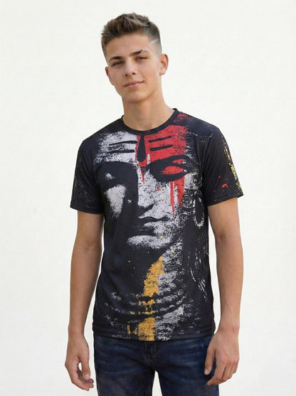 God Lord Shiva Graphic Print T-Shirt for Men/Boy's