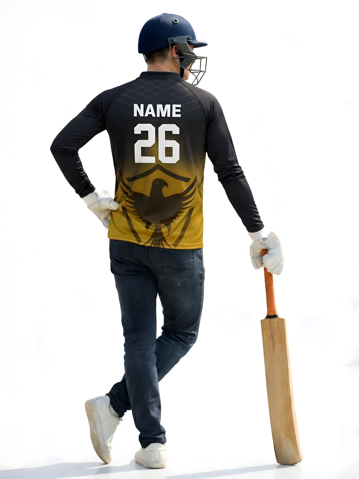 Sports Jersey Wear Customized Name & Number Personalized T-Shirt for Men/Boys