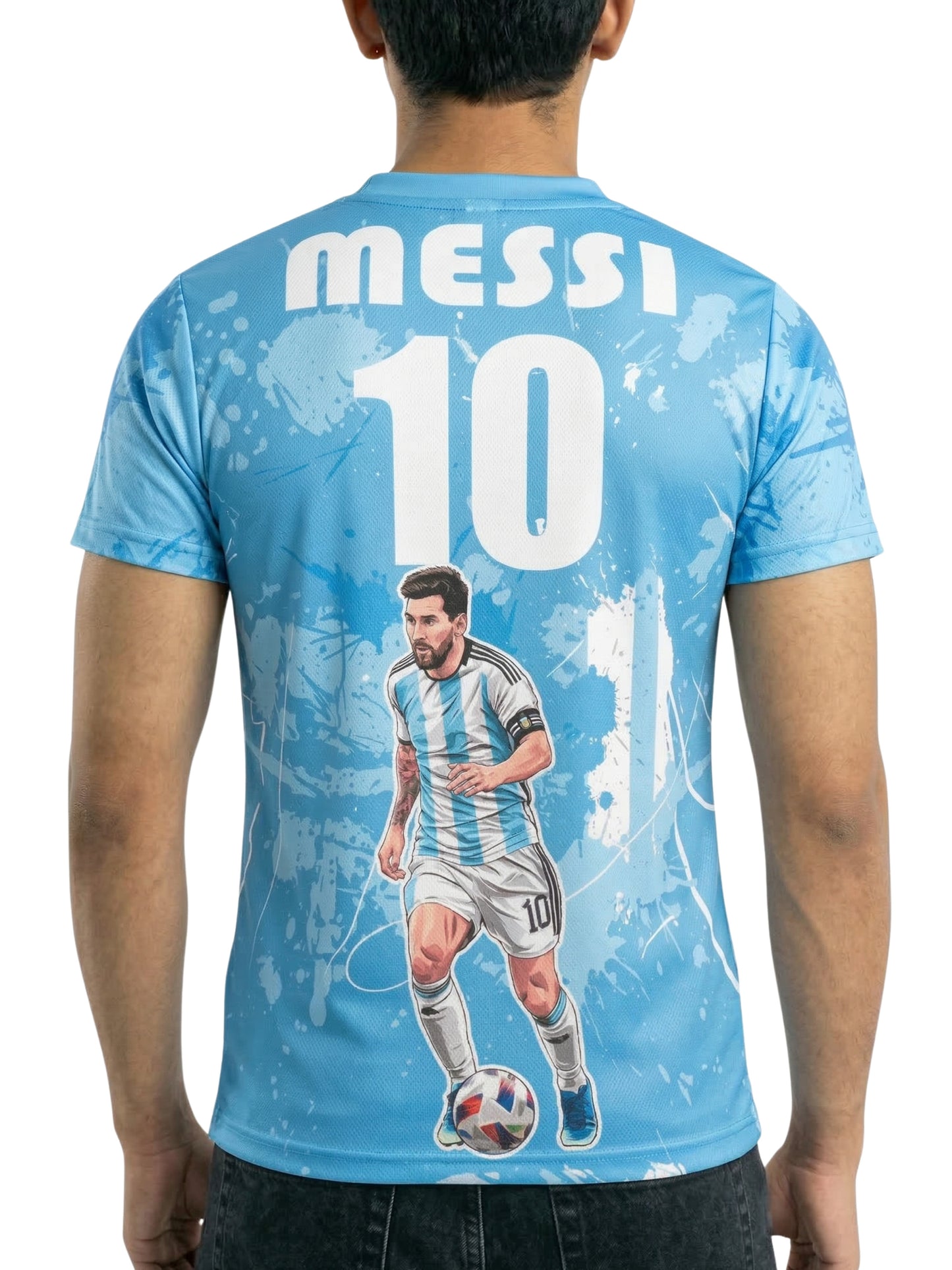 Customized Messi Inspired Name & Number T-Shirt for Men & Boys