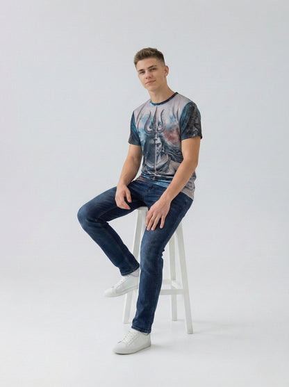 God Lord Shiva Graphic T-Shirts For Men/Boy's