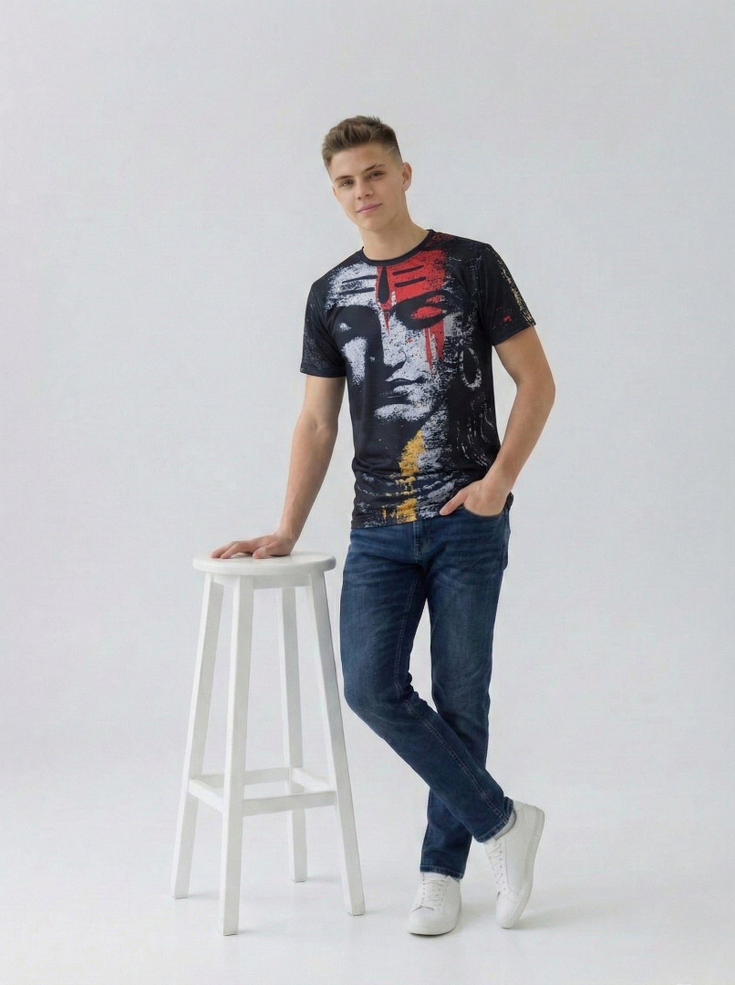 God Lord Shiva Graphic Print T-Shirt for Men/Boy's