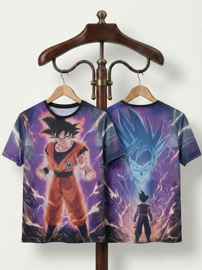 Japanese Anime Dragon Action Goku Character T-Shirt For Men's/Boy's