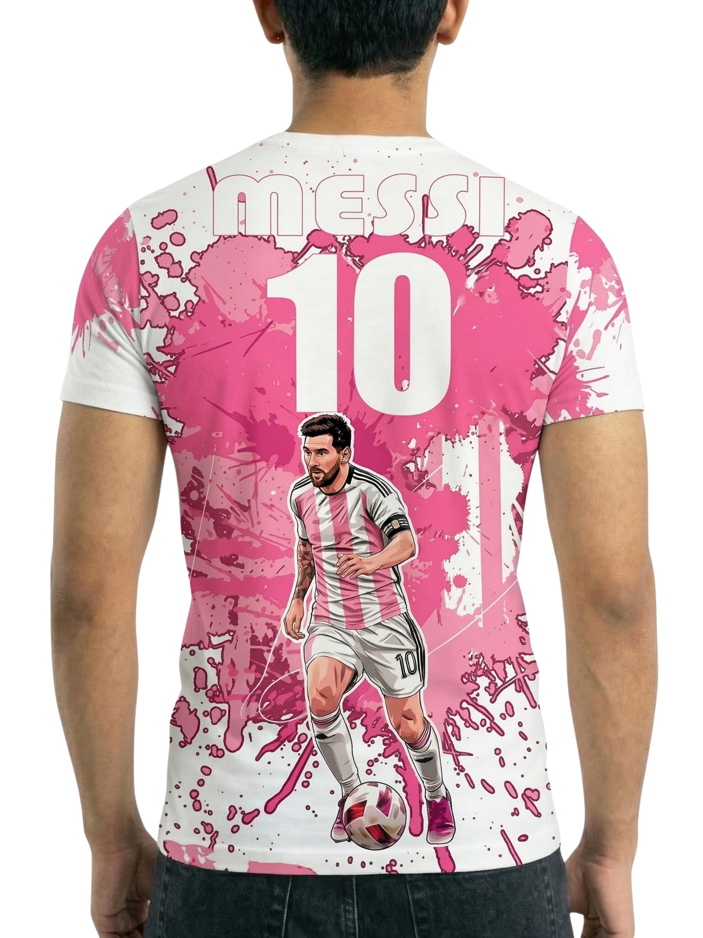 Customized Messi Inspired Name & Number T-Shirt for Men & Boys