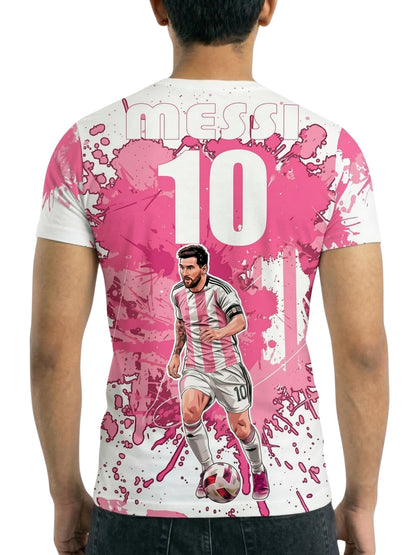 Customized Messi Inspired Name & Number T-Shirt for Men & Boys