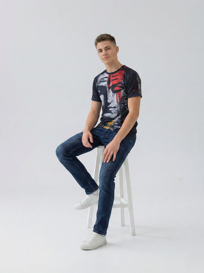 God Lord Shiva Graphic Print T-Shirt for Men/Boy's