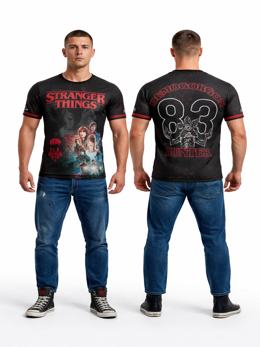 Stranger Things Men's All-Over Print Jogador Customized Number Jersey T-Shirt For Men & Boy's