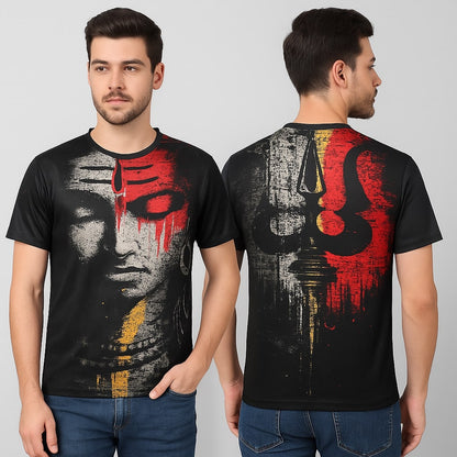 God Lord Shiva Graphic Print T-Shirt for Men/Boy's