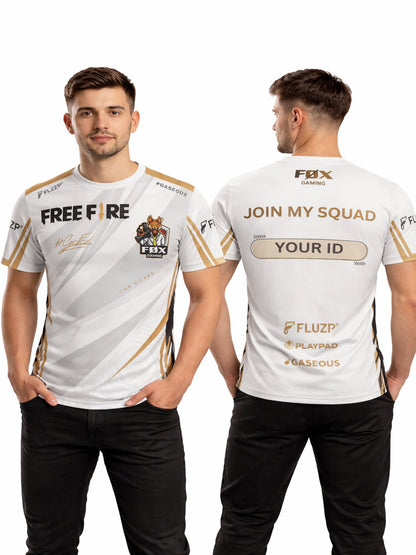 Customized Name or Player ID Jersey Free Fire Gaming T-Shirt for Men & Boys