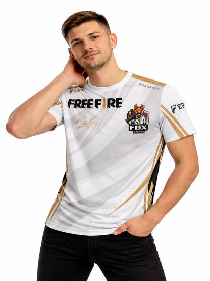 Customized Name or Player ID Jersey Free Fire Gaming T-Shirt for Men & Boys