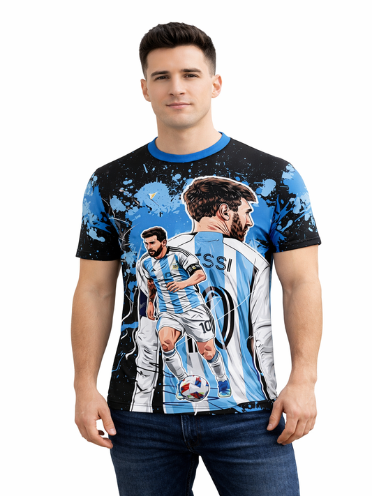 Lionel Messi Legend Number 10 Printed Sports T-Shirt For Men & Boys