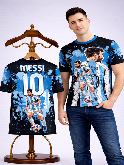 Customized Messi Inspired Name & Number T-Shirt for Men & Boys