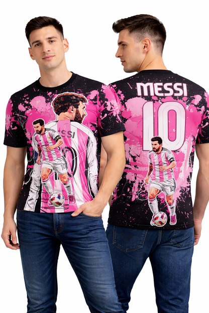 Customized Messi Inspired Name & Number T-Shirt for Men & Boys