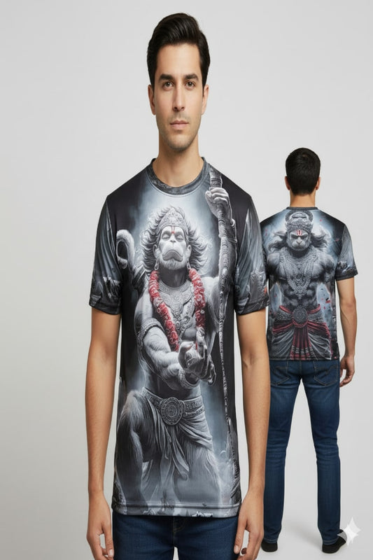 Almighty Immortal Lord Hanuman Graphic T-shirt Men/Boy's