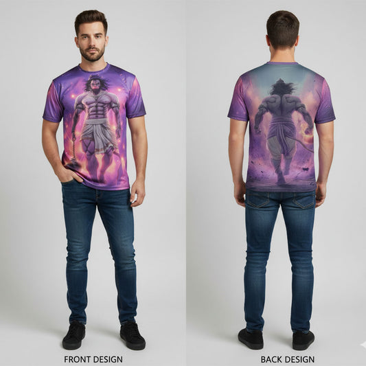 Almighty Immortal Lord Hanuman Graphic T-shirt For Men/Boy's