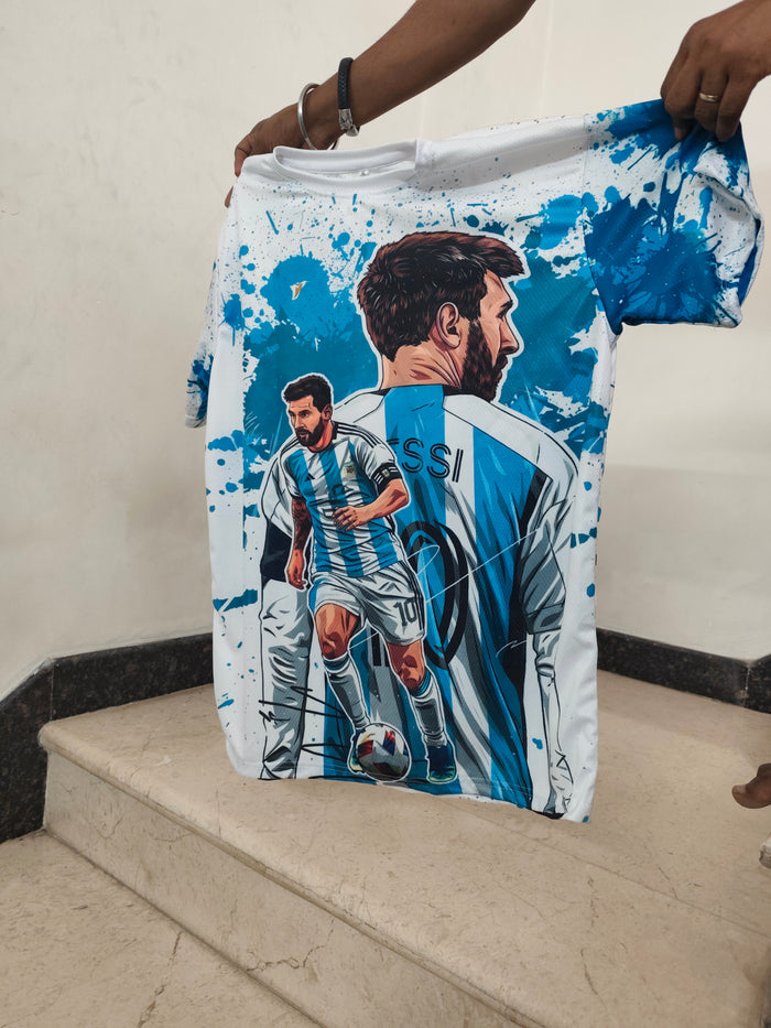 Messi Oversized Graphic Print Regular Fit.
