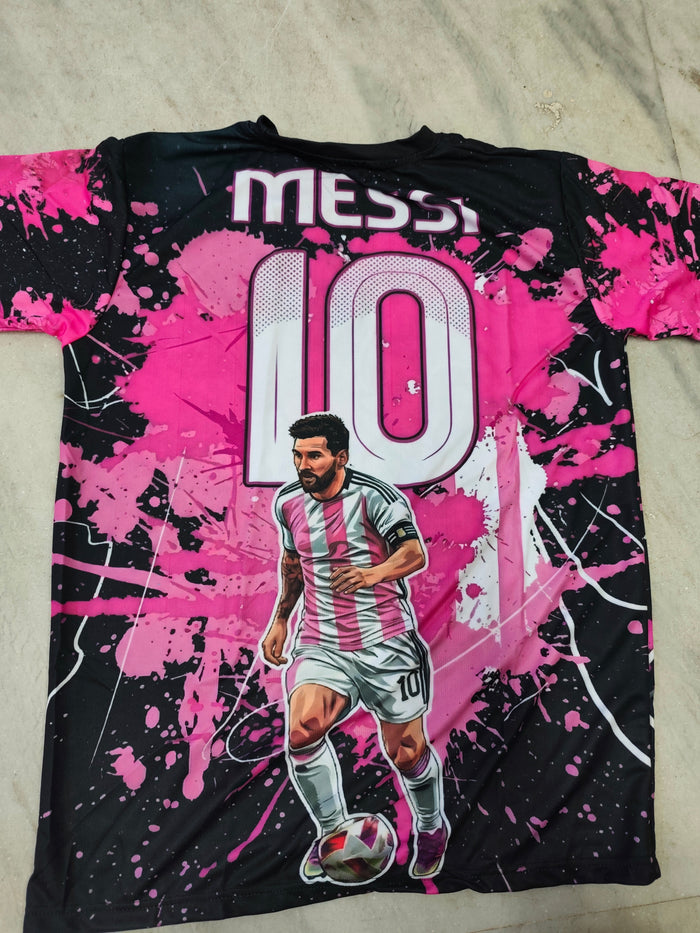 Messi Pink Graphic Regular Fit.