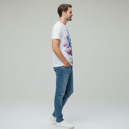 Majestic Lord Shree Krishna Graphic Printed  T-shirt Men/Boy's