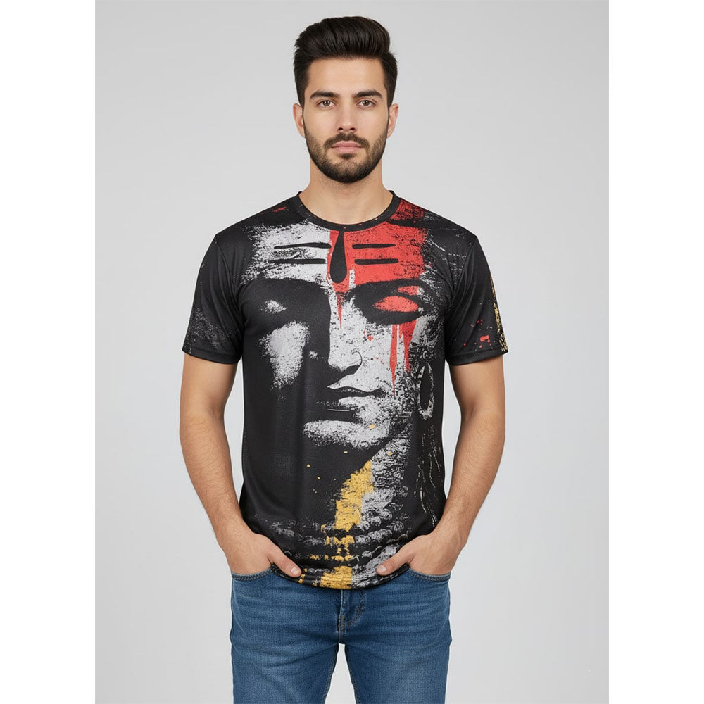God Lord Shiva Graphic Print T-Shirt for Men/Boy's