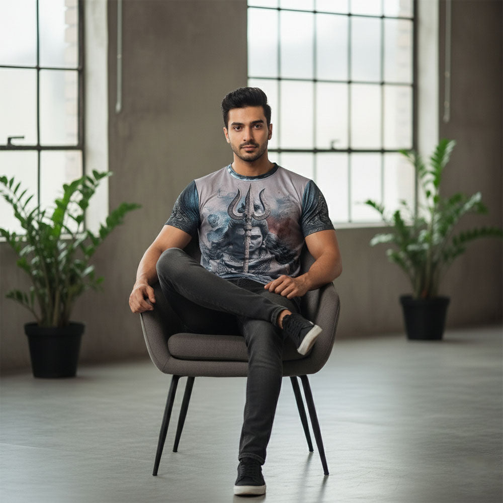 God Lord Shiva Graphic T-Shirts For Men/Boy's