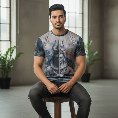 God Lord Shiva Graphic T-Shirts For Men/Boy's