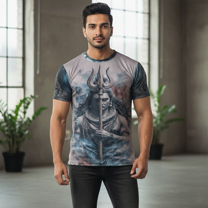 God Lord Shiva Graphic T-Shirts For Men/Boy's