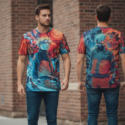 Anime Graphic Printed Japanese Character Naruto T-Shirt For Men/Boy's