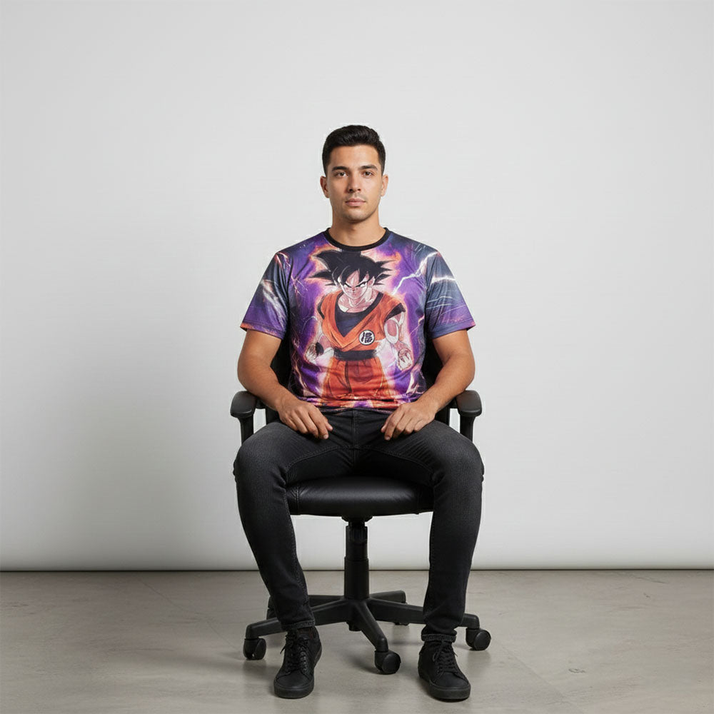 Japanese Anime Dragon Action Goku Character T-Shirt For Men's/Boy's