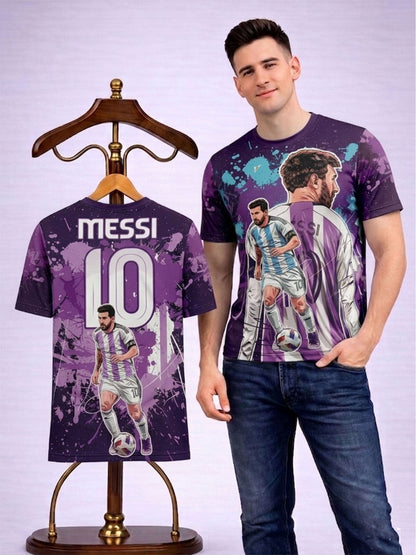 Lionel Messi Legend Number 10 Printed Sports T-Shirt For Men & Boys