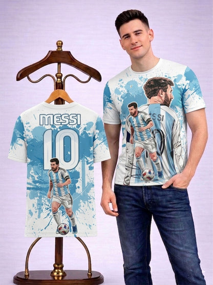 Lionel Messi Legend Number 10 Printed Sports T-Shirt For Men & Boys