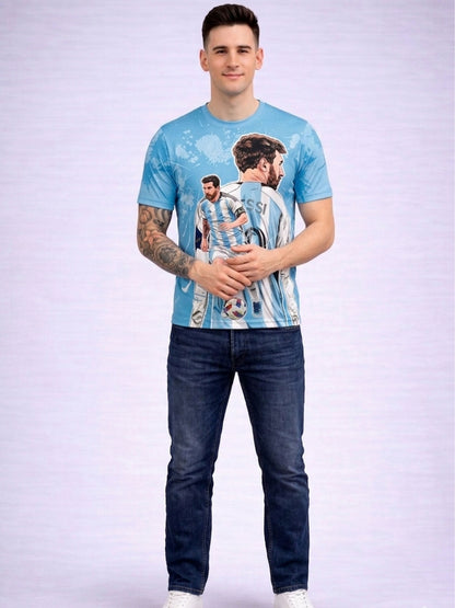 Customized Messi Inspired Name & Number T-Shirt for Men & Boys