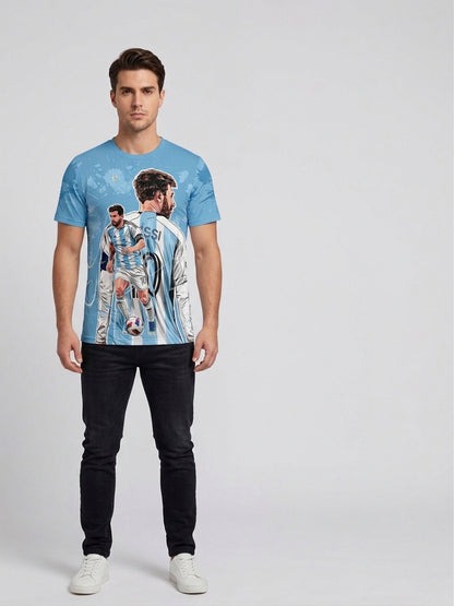 Customized Messi Inspired Name & Number T-Shirt for Men & Boys