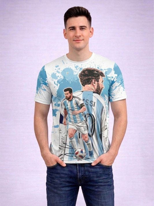 Lionel Messi Legend Number 10 Printed Sports T-Shirt For Men & Boys