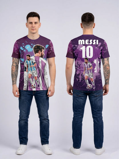 Customized Lionel Messi Inspired Name & Number T-Shirt for Men & Boys