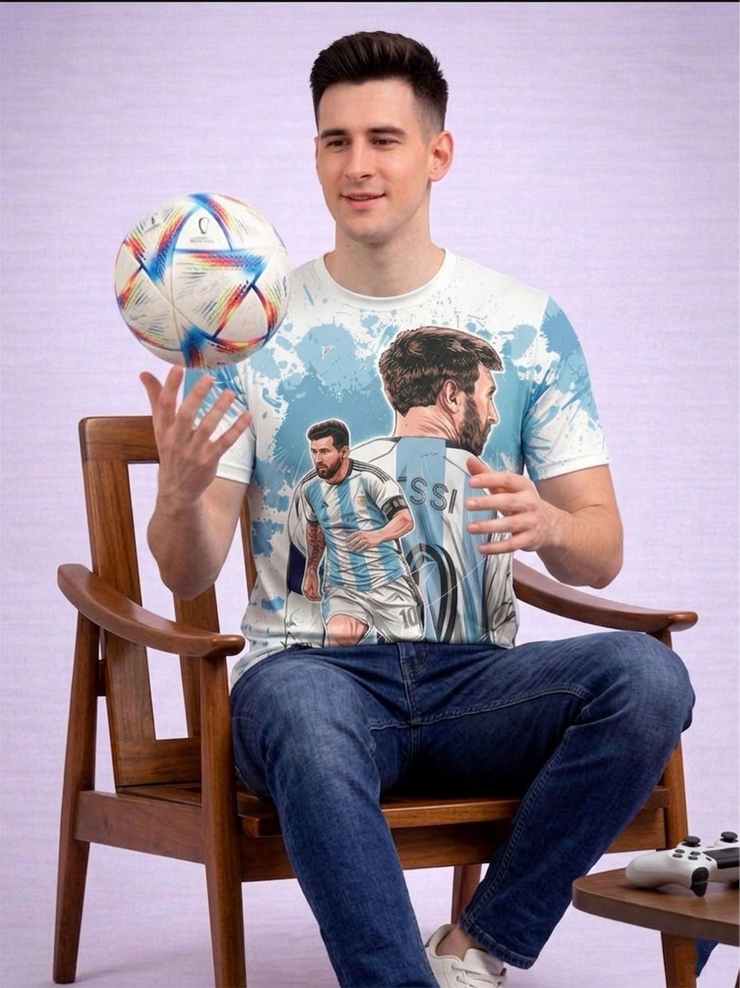 Lionel Messi Legend Number 10 Printed Sports T-Shirt For Men & Boys
