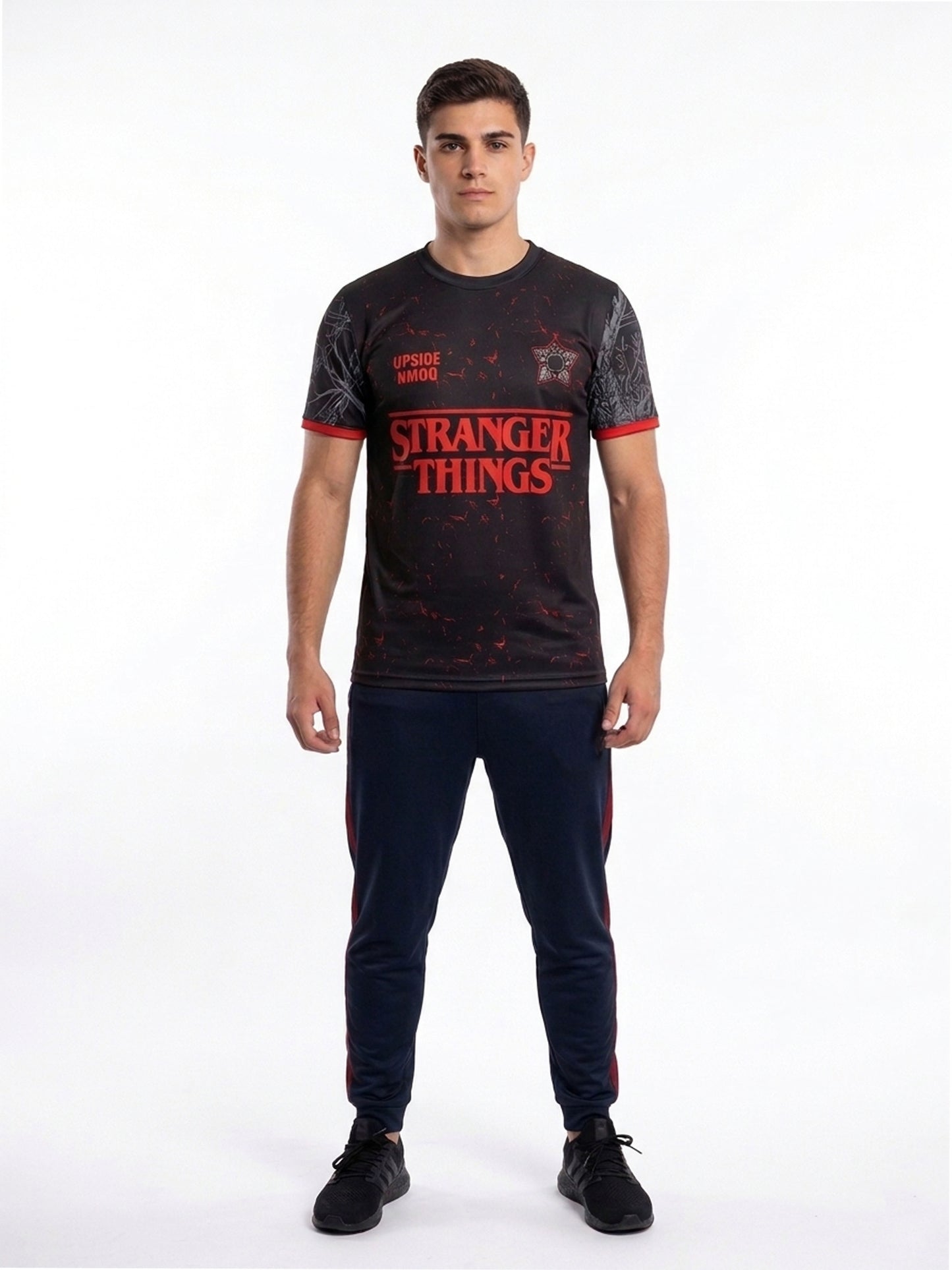 Stranger Things Men's All-Over Print Jogador Customized Number Jersey T-Shirt For Men & Boy's