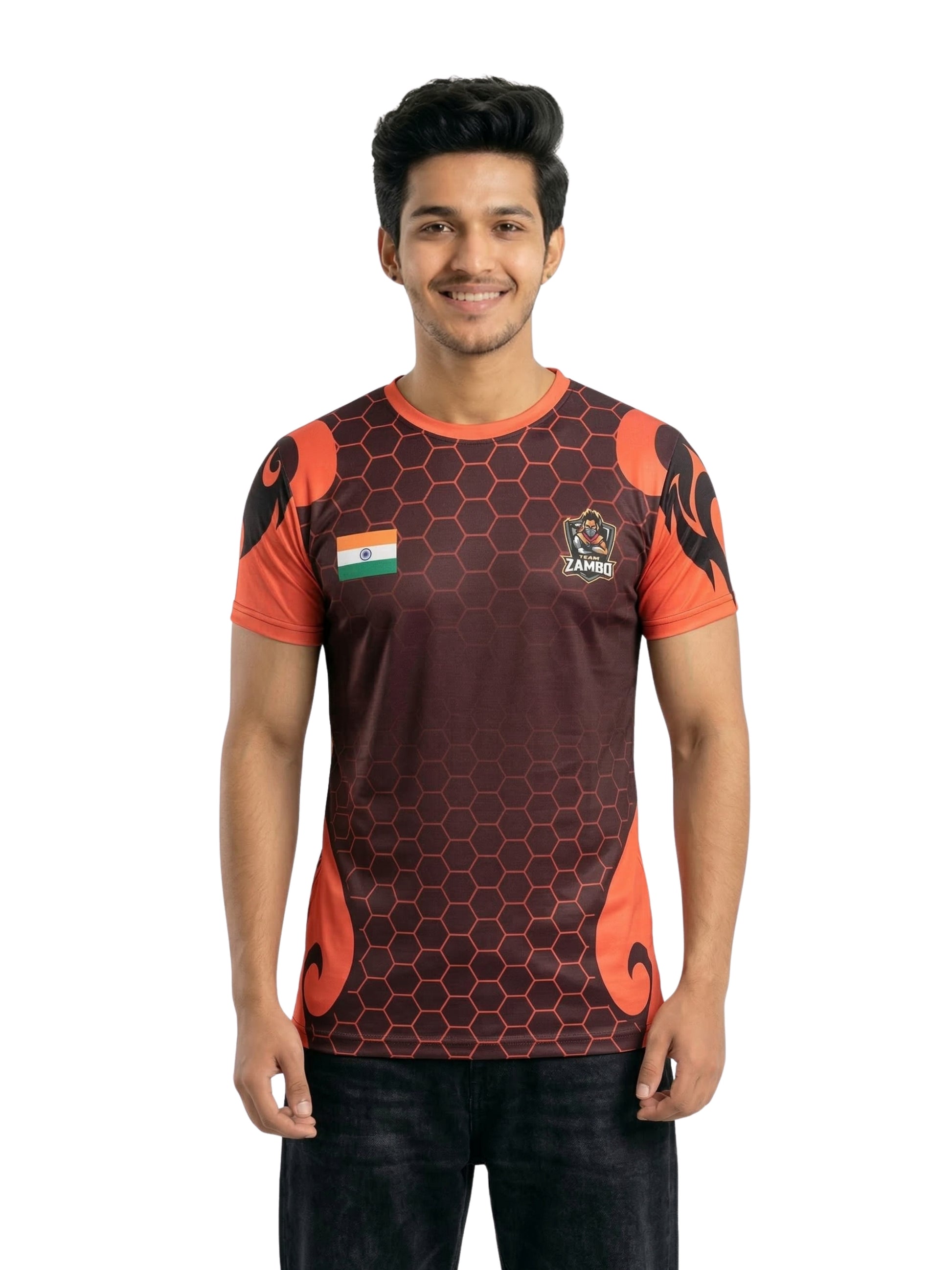 Vendsy BGMI T-Shirt with Custom Name & Number – Multicolour Tee