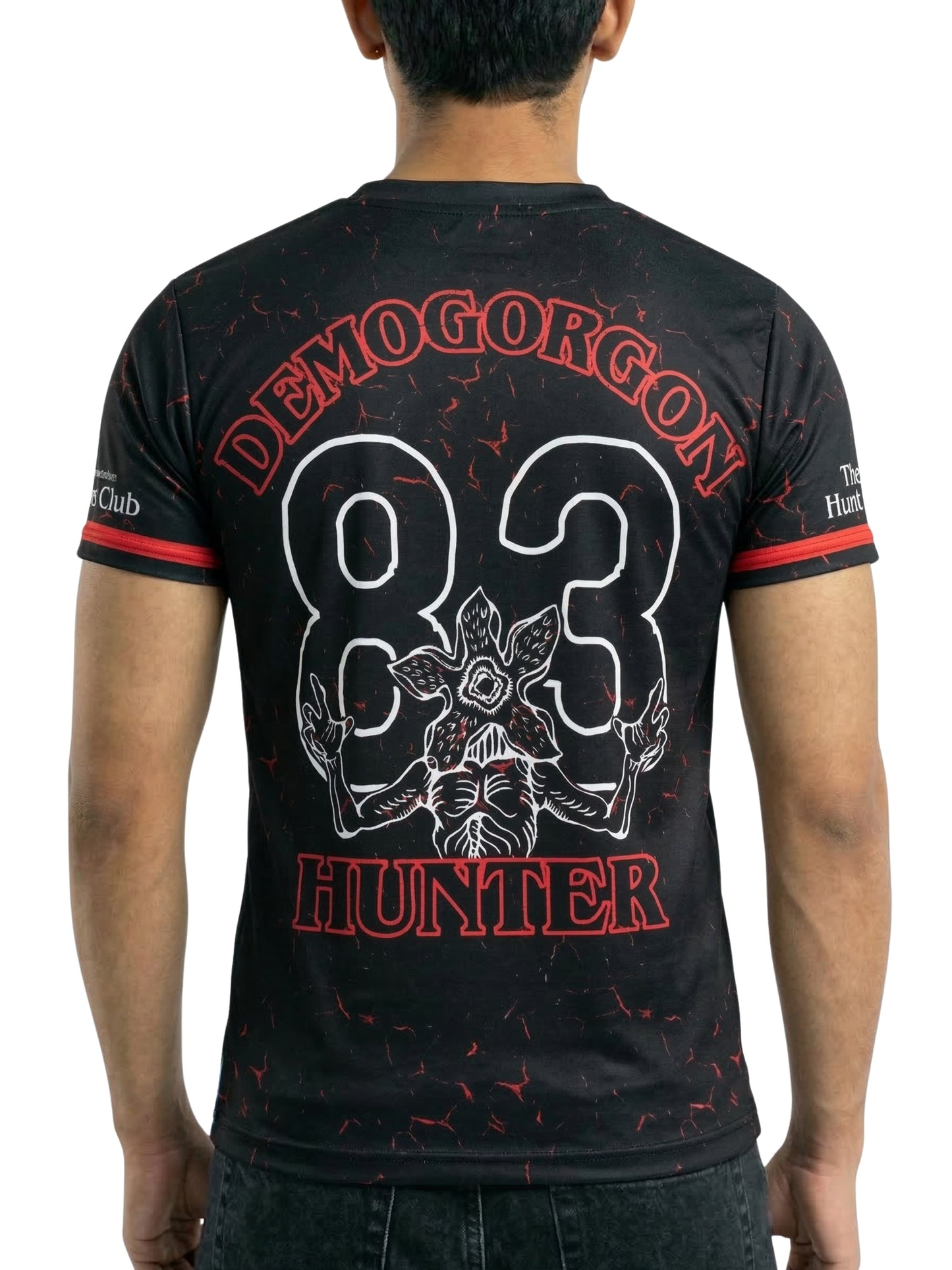 Vendsy Stranger Things Graphic T-Shirt – Black & Red Polyester Tee