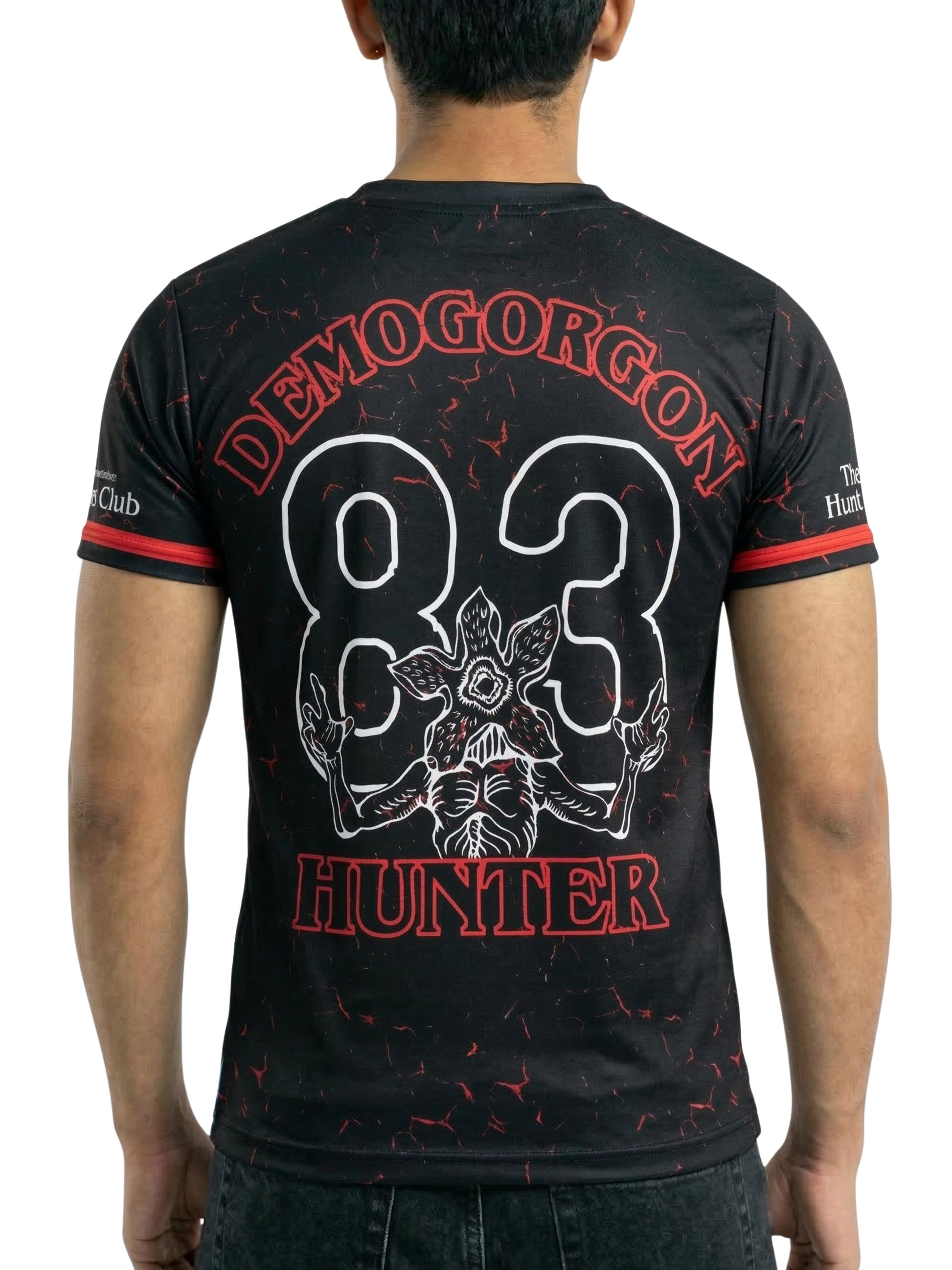 Vendsy Stranger Things Graphic T-Shirt – Black & Red Polyester Tee