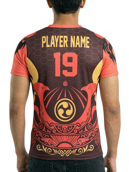 Vendsy BGMI T-Shirt with Custom Name & Number – Multicolour Tee