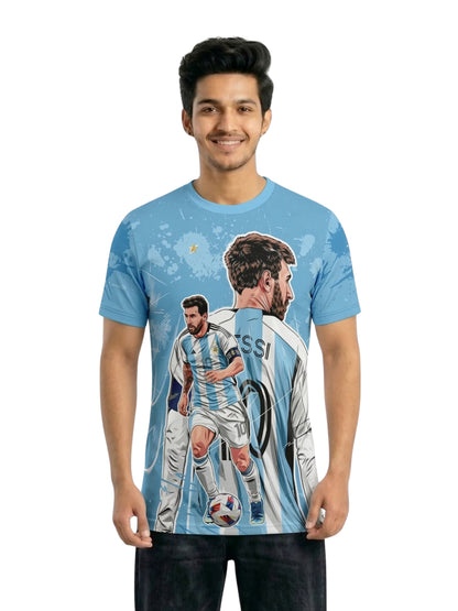 Vendsy Messi Fan T-Shirt with Custom Name & Number – Football Graphic Tee